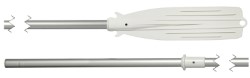 Plastic/anodised aluminium oar 190 cm  